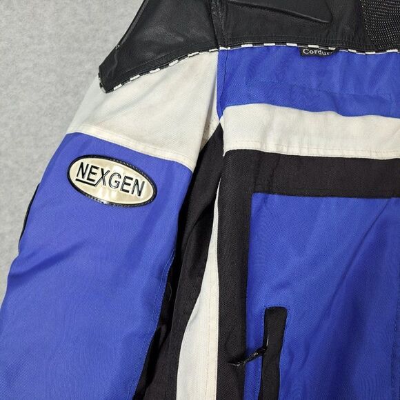 Nexgen Motorcycle Jacket Mens Large Cordura Thinsulate Leather Padded Waterproof - Picture 4 of 15